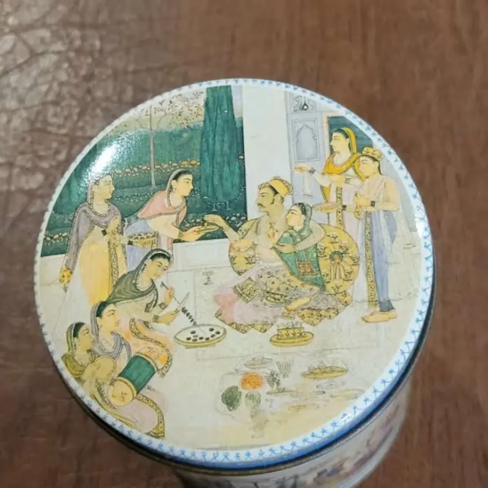 Vintage Ben Rickert Collectible Empty Tin Canister Container